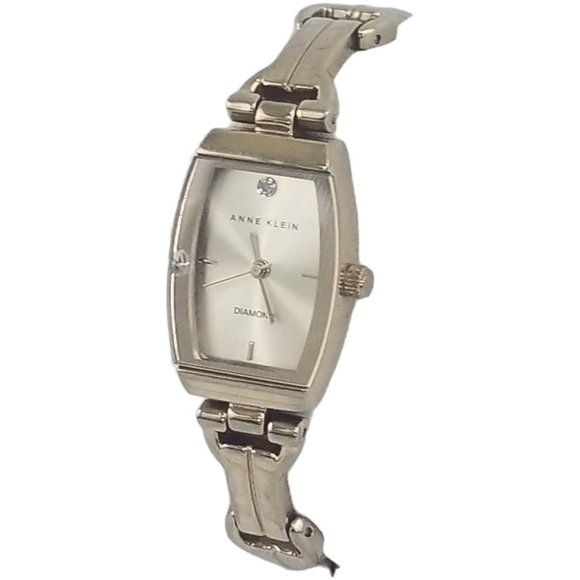Anne Klein Women's Diamond Dial Gold-Tone Open Link Bracelet Watch New Batt X25 - Picture 2 of 8